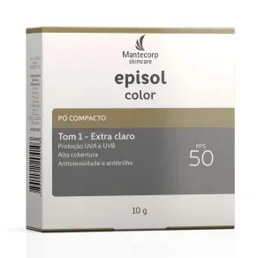 Protetor Solar FPS50 Episol Po Compacto Extra Clara 10G